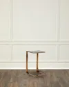 Interlude Home Oxford Hugging End Table In Golden Bronze