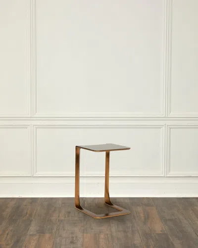 Interlude Home Oxford Hugging End Table In Golden Bronze