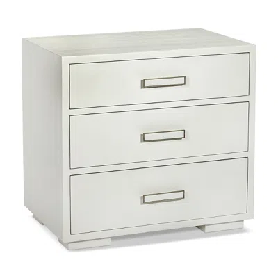 Interlude Home Portia Bedside Chest In White