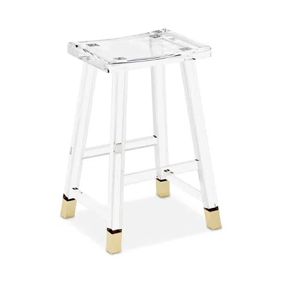 Interlude Home Reva Counter Stool In Transparent