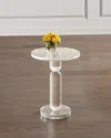 Interlude Home Roland Acrylic Side Table In Clear
