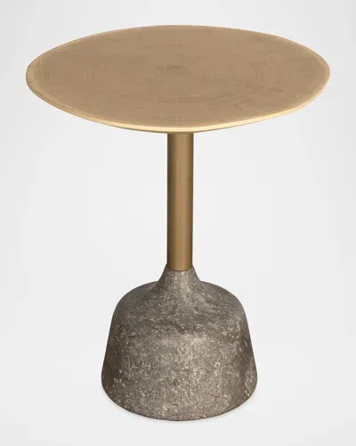 Interlude Home Sacha Drink Table In Brown