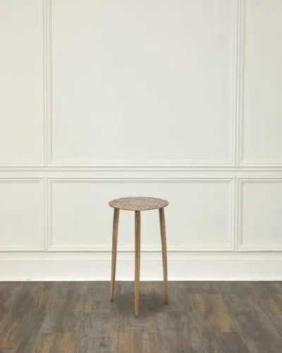 Interlude Home Saxon Accent Table In Brown