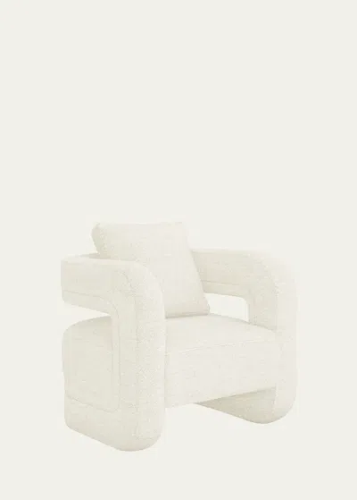 Interlude Home Scillia Boucle Chair In Foam
