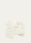 Interlude Home Scillia Tweed Chair In Dune