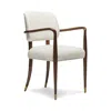 Interlude Home Serafina Arm Chair In Brown