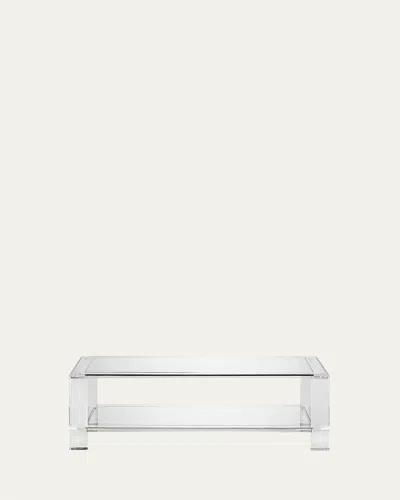 Interlude Home Surrey Acrylic Cocktail Table In White