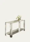 INTERLUDE HOME SURREY ACRYLIC CONSOLE TABLE