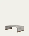 Interlude Home Sutherland Cocktail Table In Gray