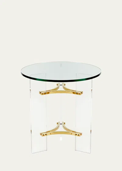 Interlude Home Tamara Acrylic Side Table In Transparent