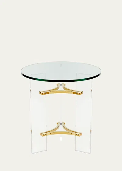 Interlude Home Tamara Acrylic Side Table In Clear