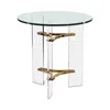 Interlude Home Tamara Side Table In Transparent