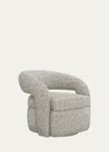 Interlude Home Targa Swivel Chair In Breeze