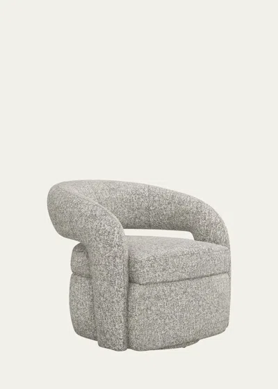 Interlude Home Targa Swivel Chair In Breeze