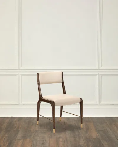 Interlude Home Tate Vegan Leather Dining Side Chairs, Set Of 2 In Cream Latte