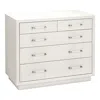 Interlude Home Taylor 5 Drawer Chest In White