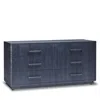 Interlude Home Taylor 6 Drawer Chest - Navy In Blue