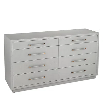 Interlude Home Taylor 8 Drawer Chest In Gray