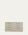 Interlude Home Taylor 8-drawer Dresser In Gray