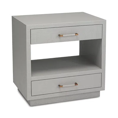 Interlude Home Taylor Bedside Chest In Gray