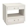 Interlude Home Taylor Bedside Chest In White