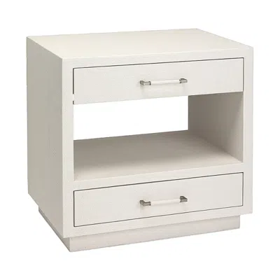 Interlude Home Taylor Bedside Chest In White