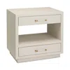 Interlude Home Taylor Bedside Table In Neutral