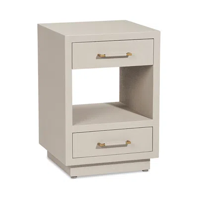 Interlude Home Taylor Small Bedside Chest In Neutral