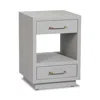 Interlude Home Taylor Small Bedside Chest In Gray