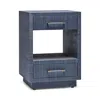 Interlude Home Taylor Small Bedside Chest In Blue