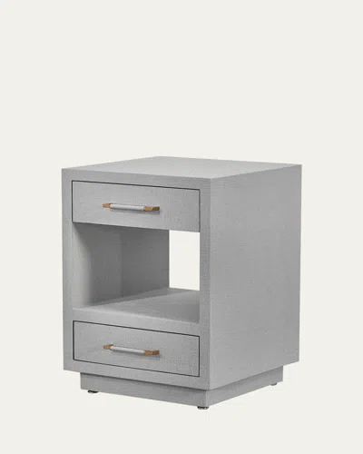 INTERLUDE HOME TAYLOR SMALL BEDSIDE CHEST, GRAY