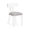Interlude Home Tristan Acrylic Klismos Chair In Transparent