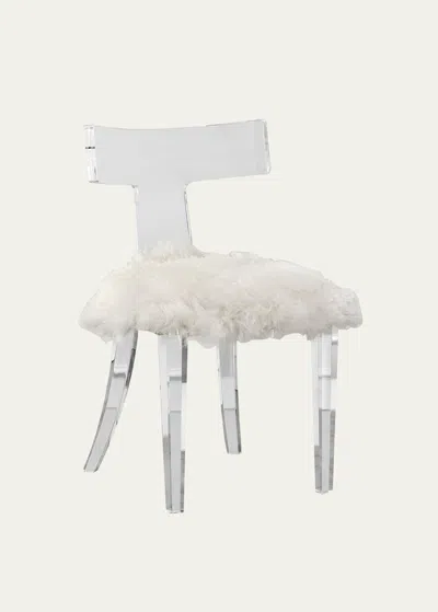 Interlude Home Tristan Klismos Chair In White