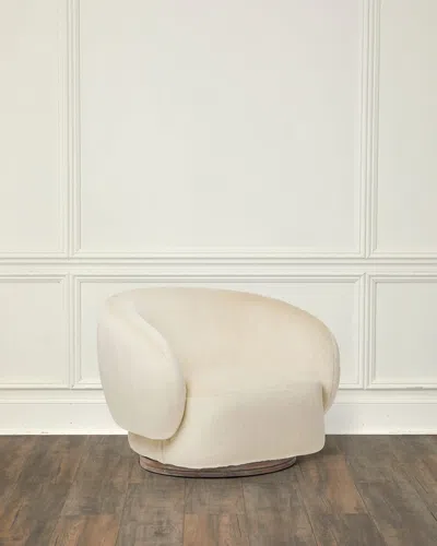 Interlude Home Willow Lounge Chair In Vanilla