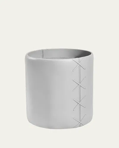 Interlude Home Xavier Wastebasket In Light Grey