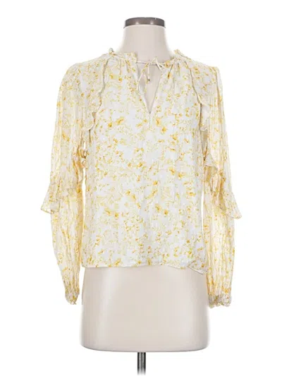 Pre-owned Intermix 3/4 Sleeve Blouse In Yellow