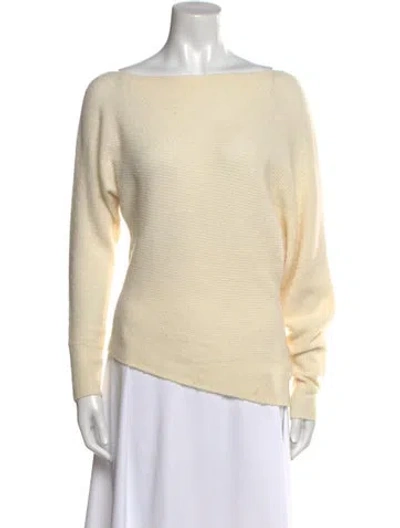 Pre-owned Intermix Bateau Neckline Sweater In Neutral