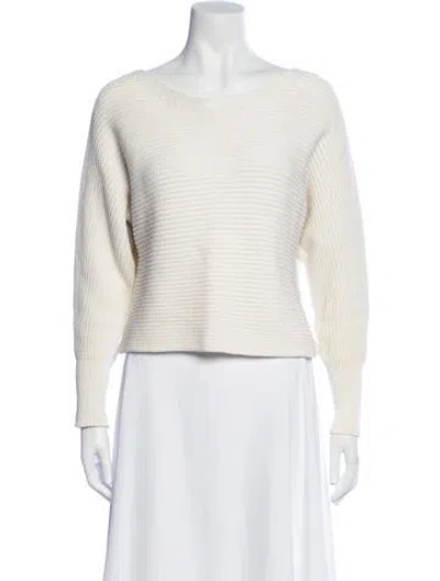 Pre-owned Intermix Bateau Neckline Sweater In Neutral