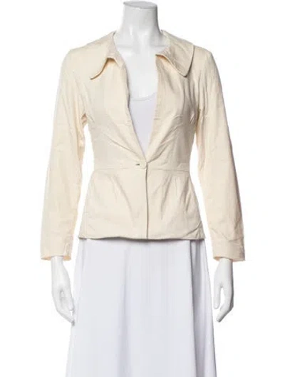 Pre-owned Intermix Blazer In Neutrals