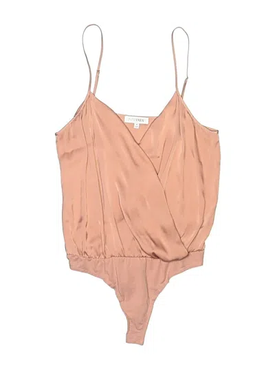 Pre-owned Intermix Bodysuit In Brown