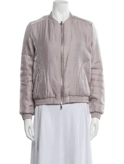 Pre-owned Intermix Bomber Jacket In Neutrals