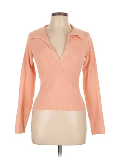 Pre-owned Intermix Cardigan Sweater In Orange