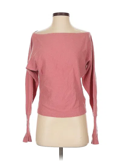 Pre-owned Intermix Cashmere Cardigan Sweater In Pink