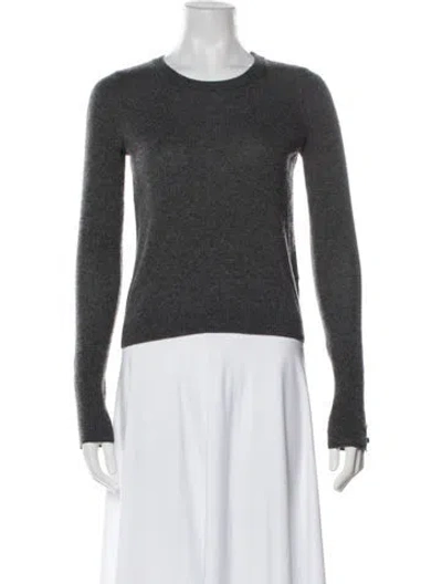 Pre-owned Intermix Cashmere Crew Neck Sweater In Gray