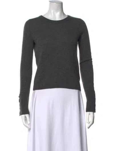 Pre-owned Intermix Cashmere Crew Neck Sweater In Grey