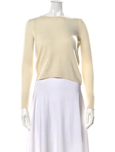 Pre-owned Intermix Cashmere Crew Neck Sweater In Neutral