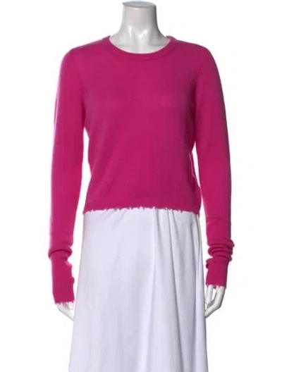 Pre-owned Intermix Cashmere Crew Neck Sweater In Pink