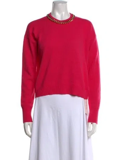 Pre-owned Intermix Cashmere Crew Neck Sweater In Pink