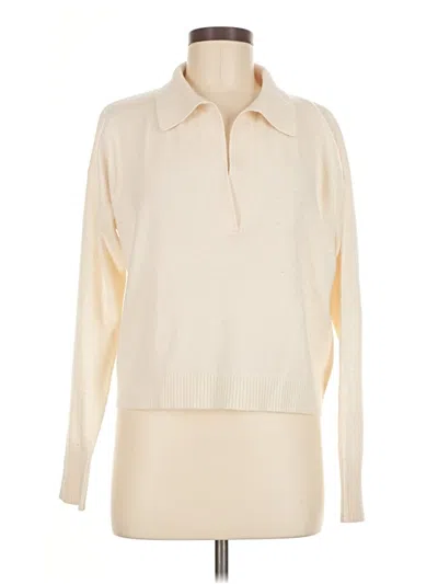 Pre-owned Intermix Cashmere Pullover Sweater In Ivory