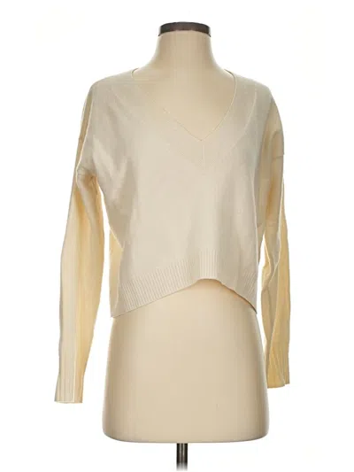 Pre-owned Intermix Cashmere Pullover Sweater In Ivory